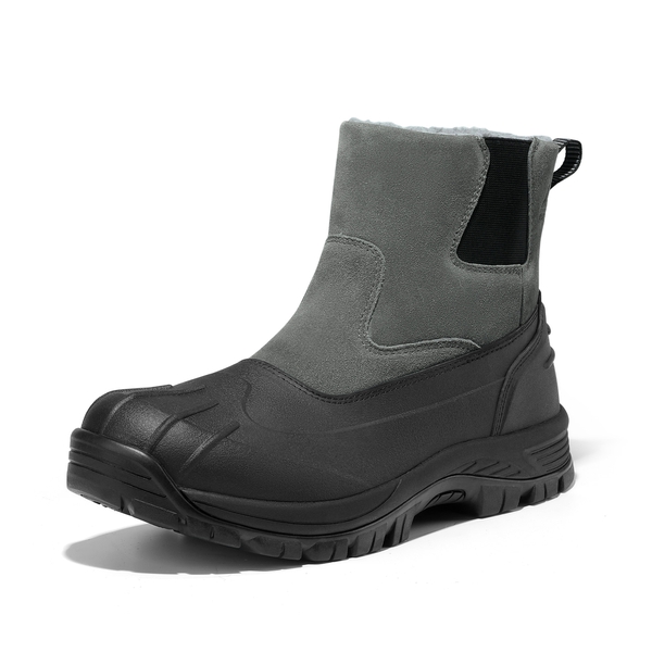 Men's Non-Slip Waterproof Snow Boots - GREY -  0